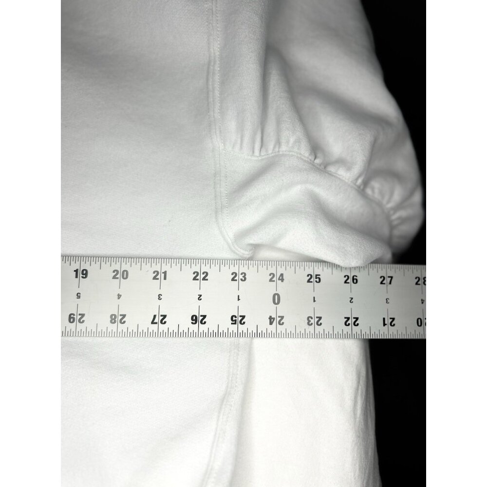 Abercrombie & Fitch Soft AF Sweatshirt Women’s XL Scrunch Puff Sleeve White - Picture 4 of 10